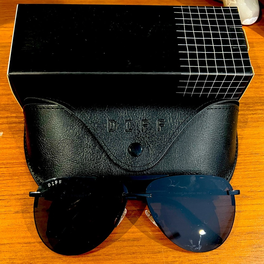 Brand New DIFF Tahoe Sunglasses in Black. Bought in 2021 but never worn.